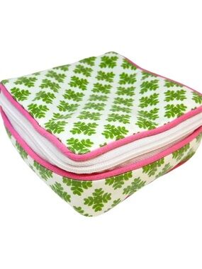 Laura Park Brushstrokes Green Jewelry Case - NWT